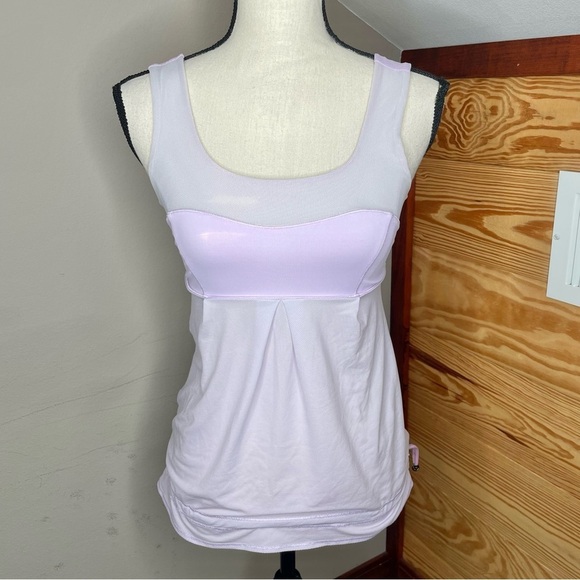 Lululemon Elevate Mesh Tank Top Lavender Purple 4 Activewear Workout - Picture 1 of 12